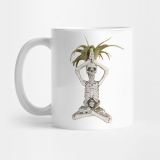 Yoga Skeleton Plant Mug